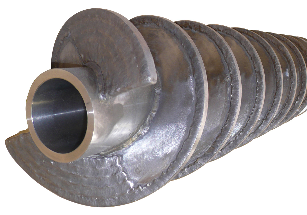 Pressschnecke mit Wolframcarbid-Panzerung